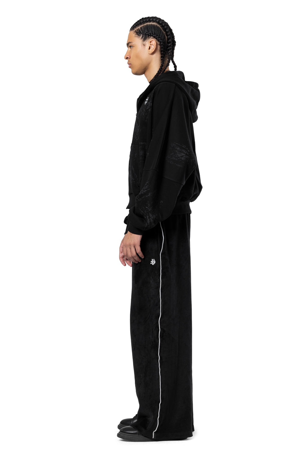 WASHED EFFECT ZIP-UP