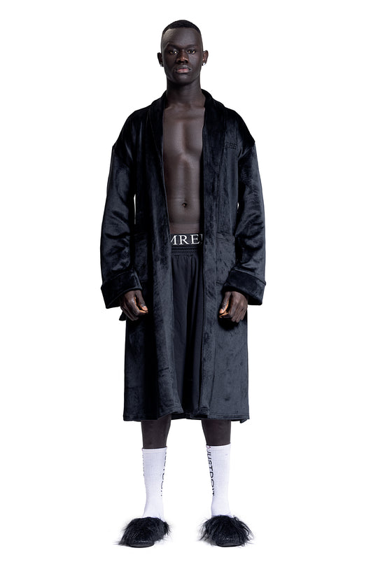 BLACK VELOUR ROBE