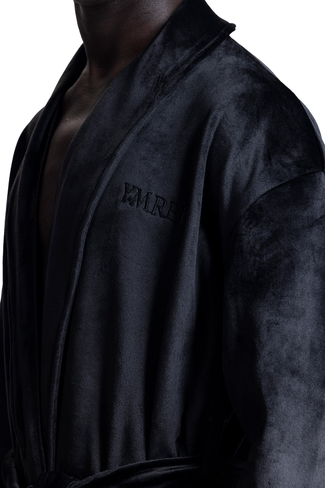 BLACK VELOUR ROBE