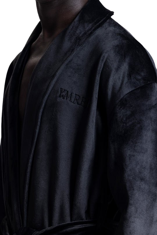 BLACK VELOUR ROBE