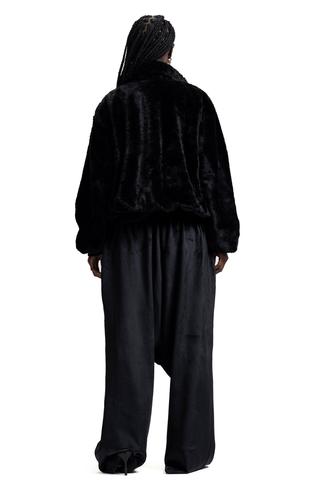 BLACK FUR JACKET