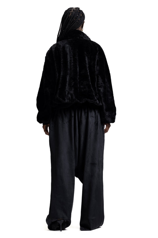 BLACK FUR JACKET