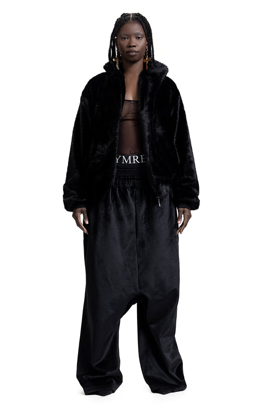 BLACK FUR JACKET