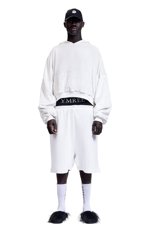 DOUBLE-LINED YMREE VELOUR HOODIE