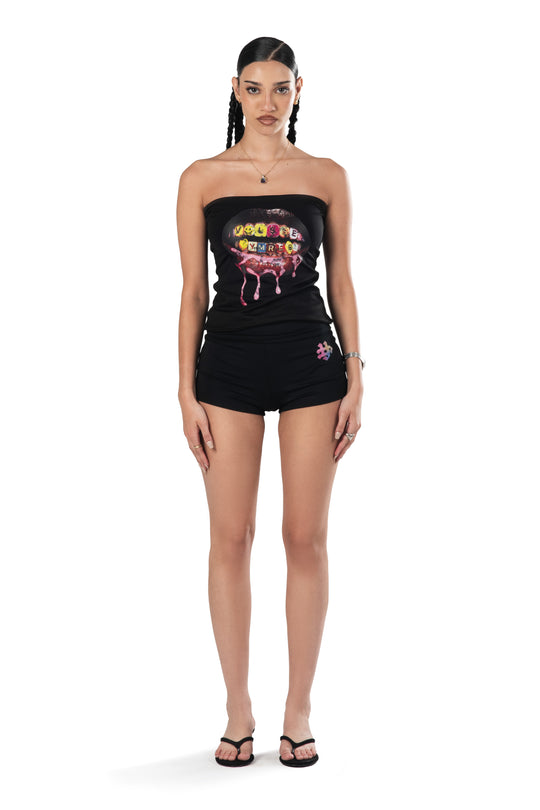 YMREE WAIST SHORTS BLACK