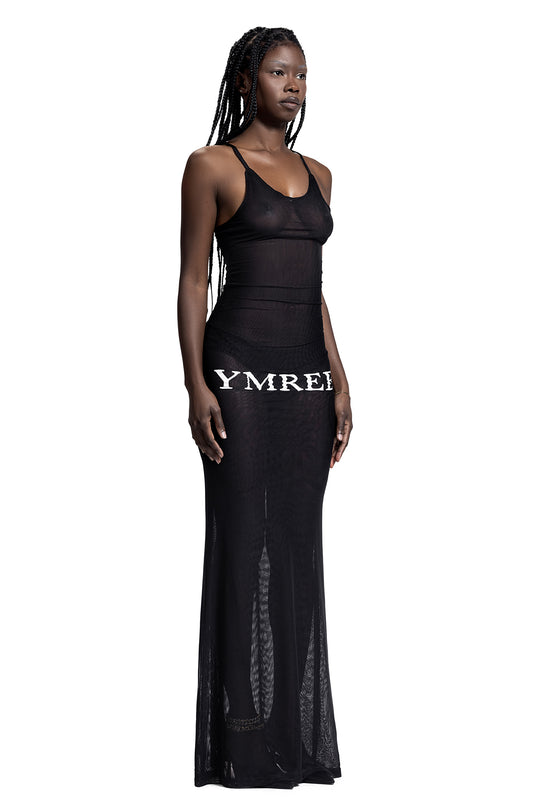 YMREE BLACK MESH DRESS