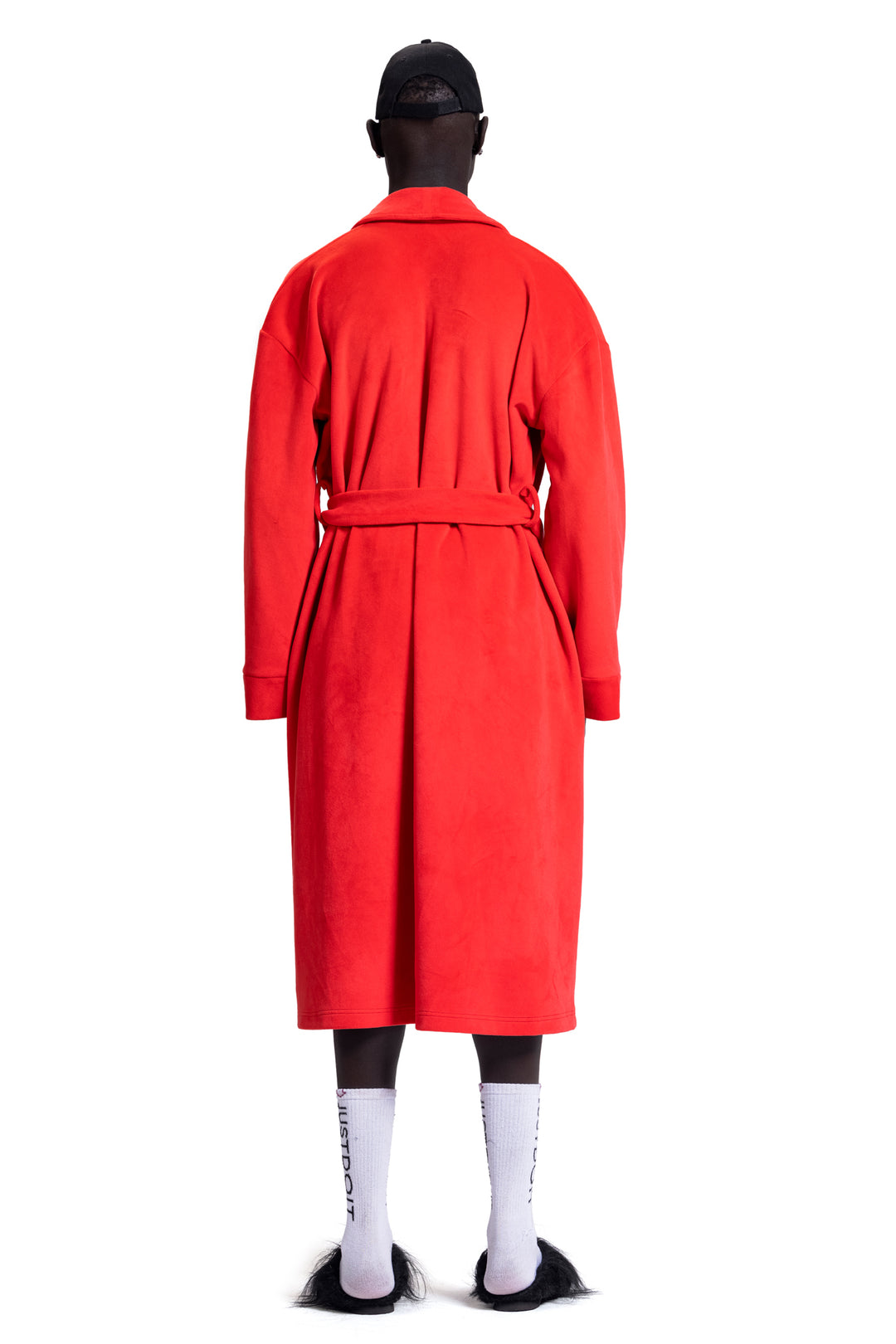 SCARLET VELOUR ROBE