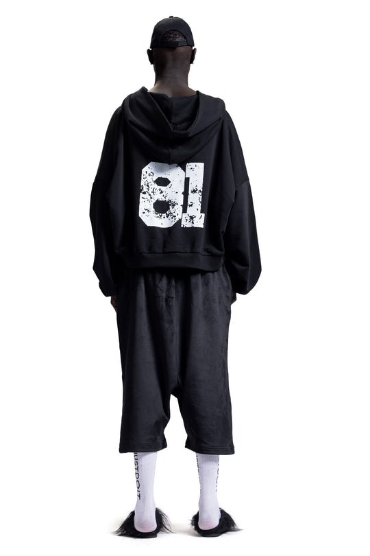 OVERSIZED VELOUR SHORTS