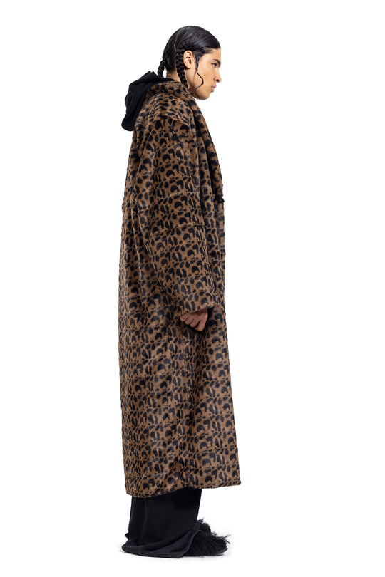CHEETAH PRINT FUR COAT