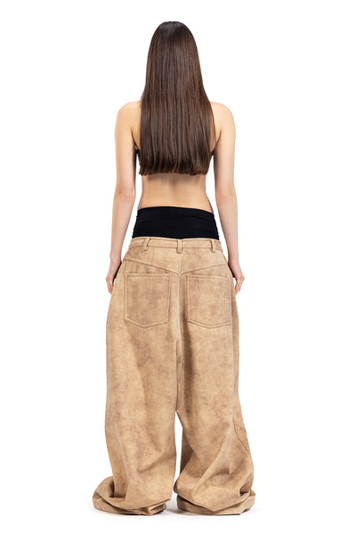 STONE WASH OVERSIZED PANTS