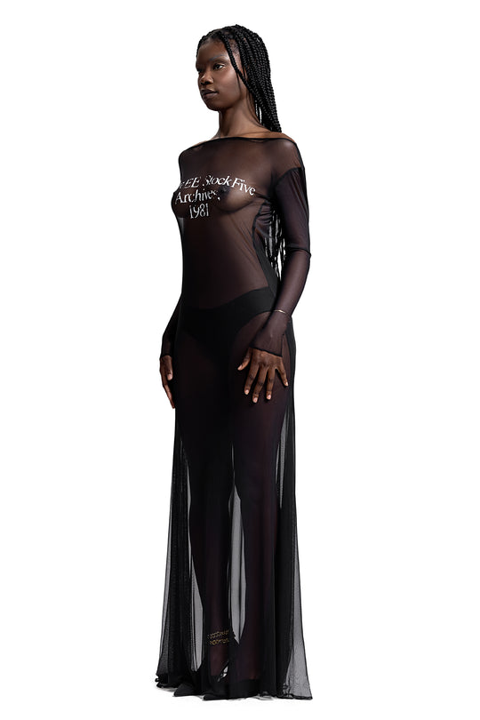 YMREE ARCHIVES BACKLESS DRESS