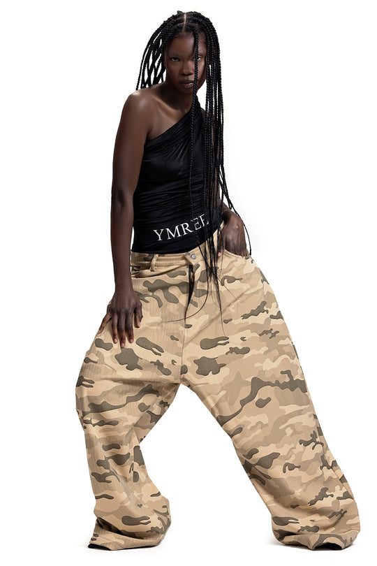 CAMO OVERSIZED PANTS