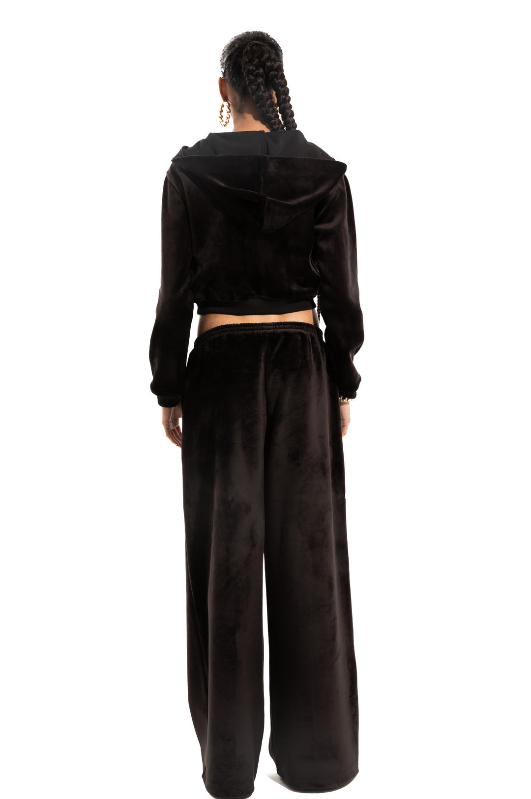 MONOGRAM VELOUR CROPPED JACKET