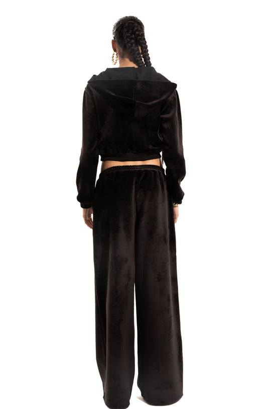 MONOGRAM VELOUR CROPPED JACKET