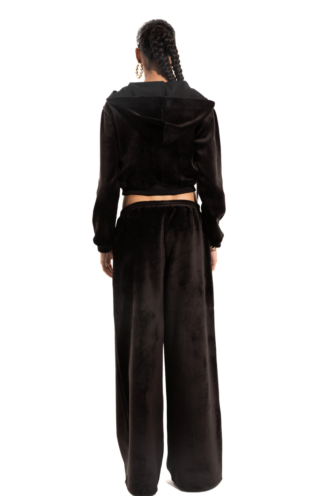 MONOGRAM VELOUR TRACKSUIT PANTS