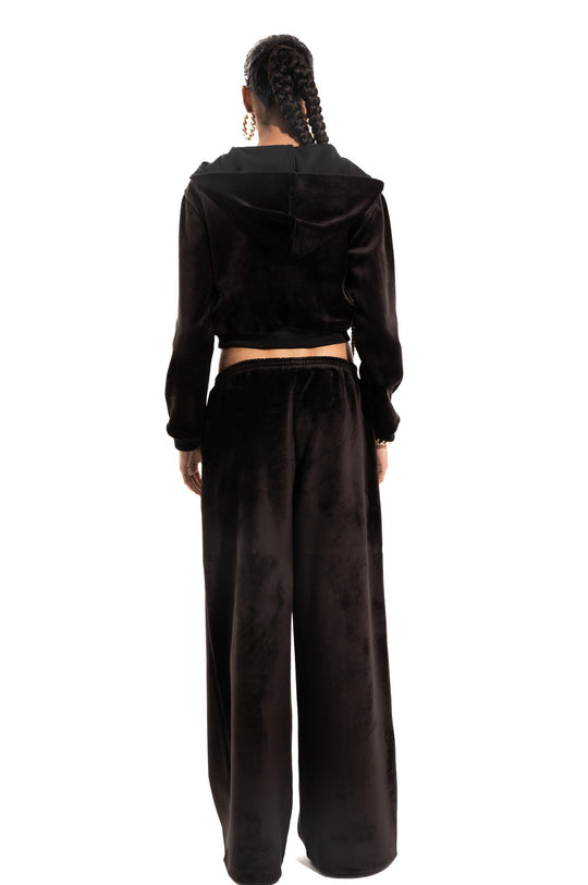 MONOGRAM VELOUR TRACKSUIT PANTS