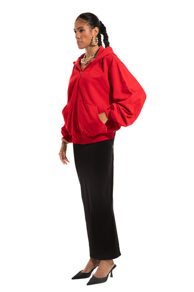 RED TRACKSUIT JACKET