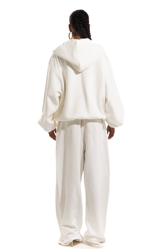 WHITE TRACKSUIT JACKET