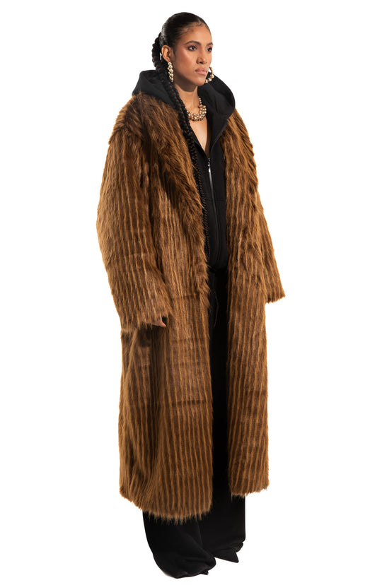 CARAMEL FUR COAT