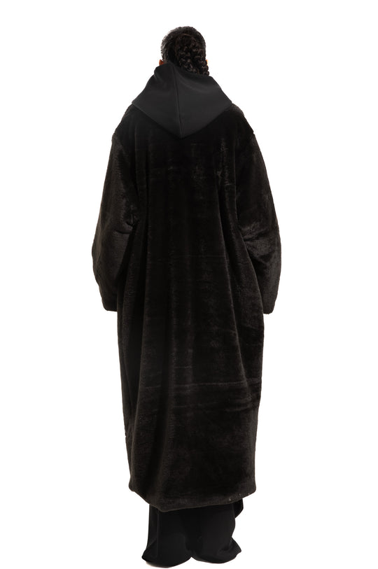 BLACK FUR COAT