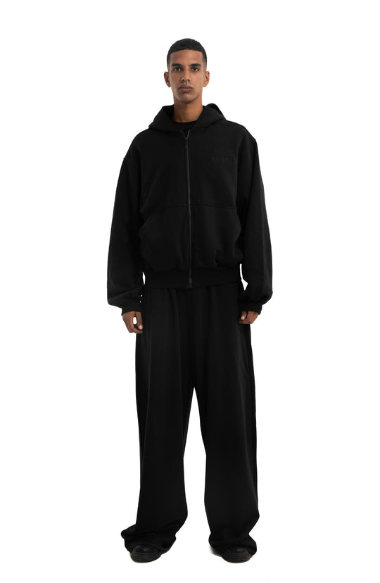 BLACK TRACKSUIT JACKET