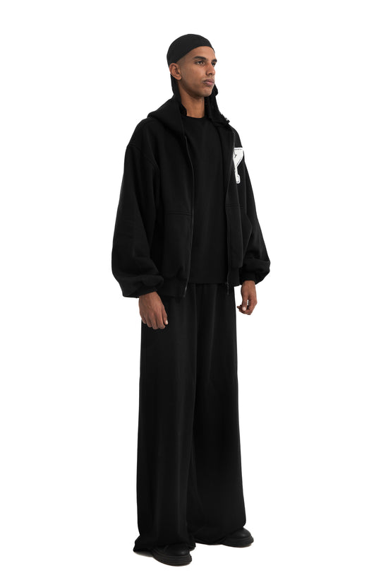 Y PATCH ZIP-UP HOODIE