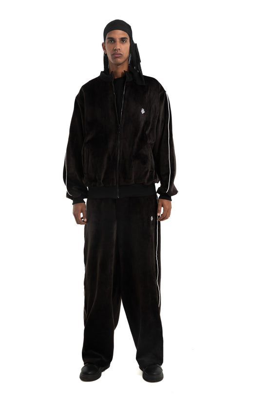 VELOUR TRACKSUIT PANTS