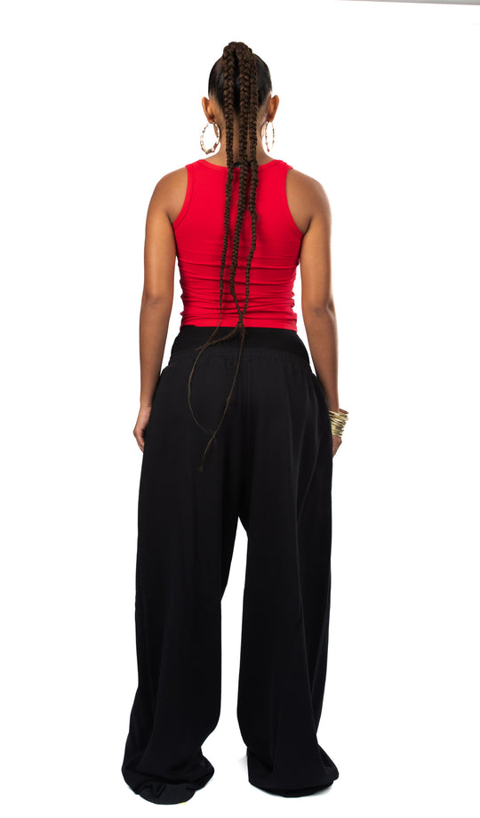 CHEETAH PRINT YMREE TANK TOP RED