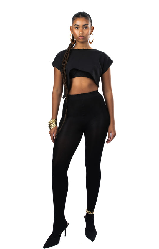ASYMMETRICAL CROP TOP