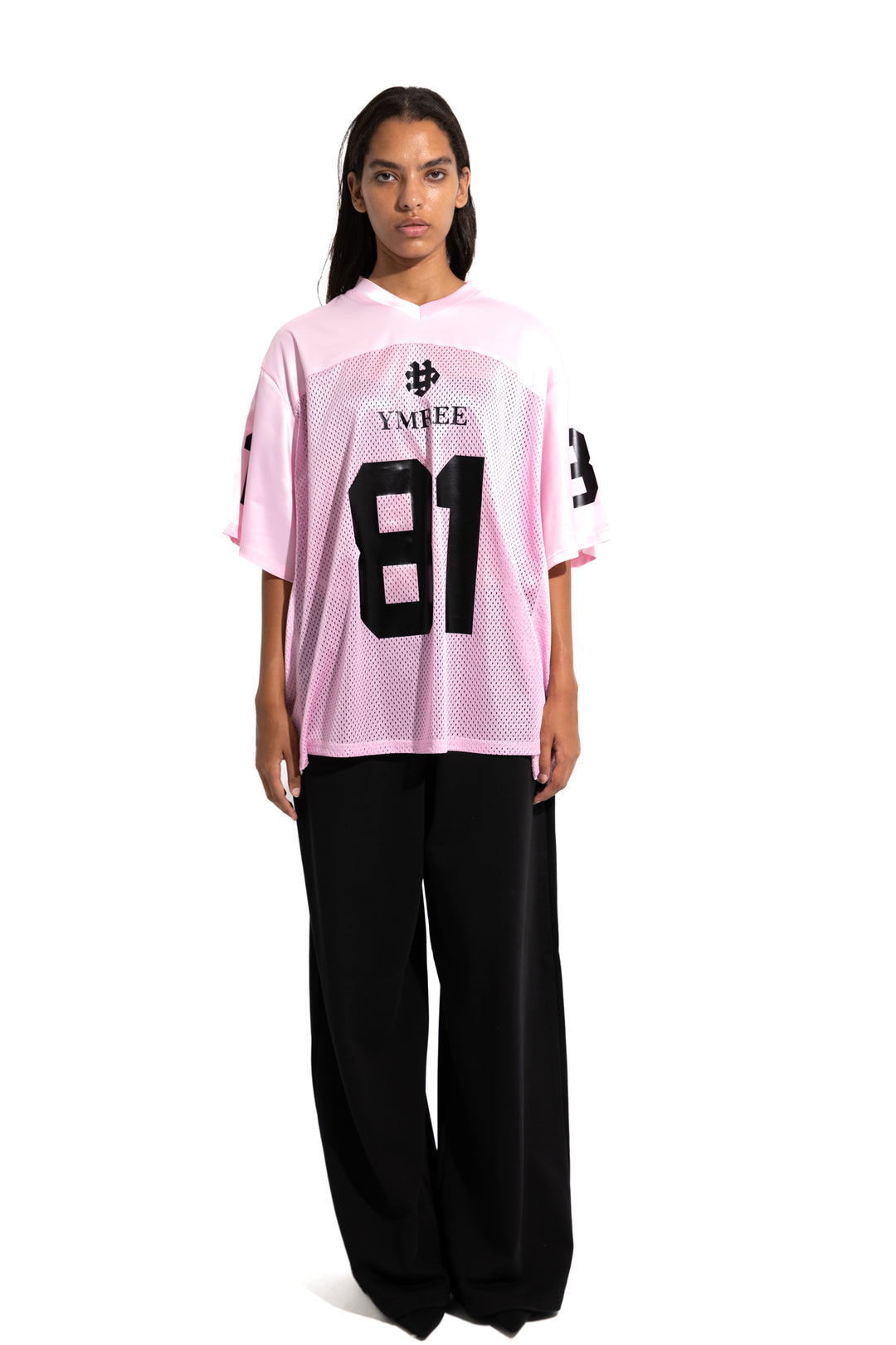 81 OVERSIZED T SHIRT IN PINK Ymree