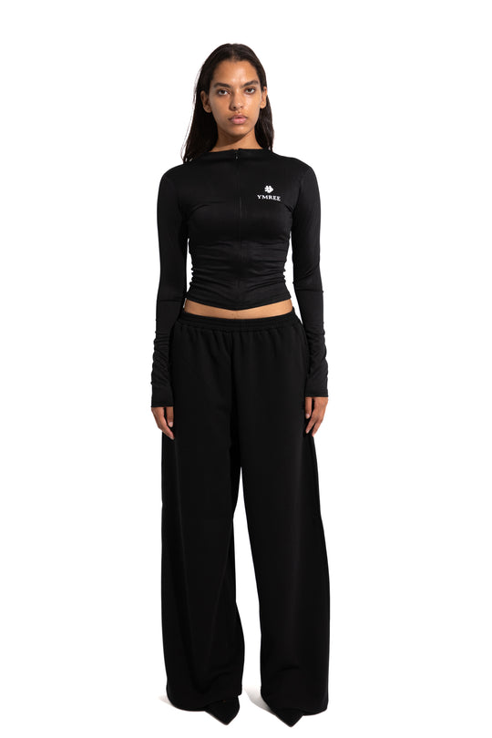 YMREE ICON FULL SLEEVE ZIP-UP TOP