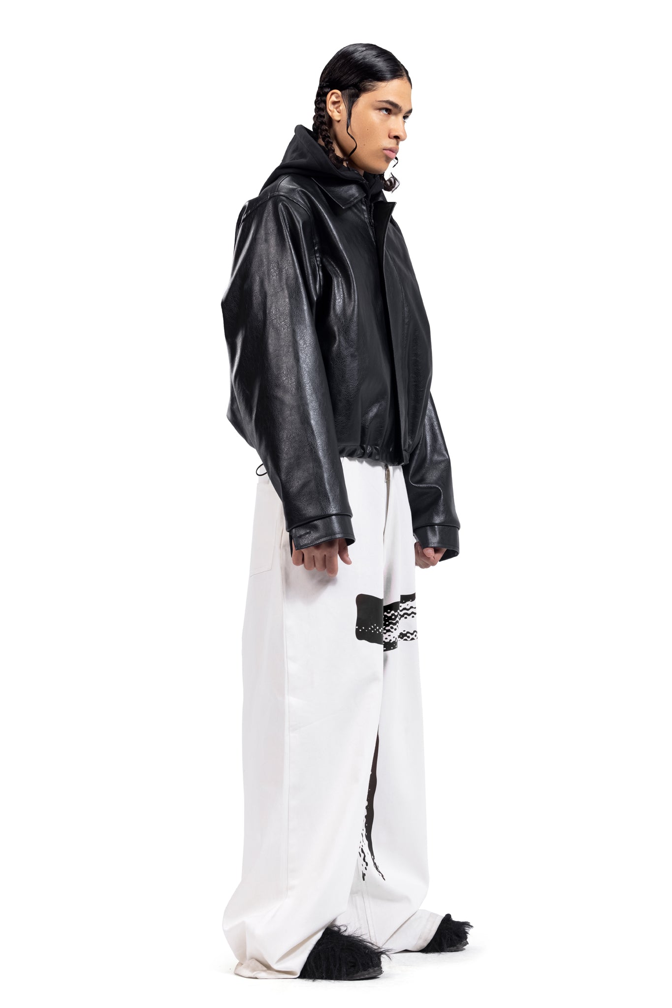 WASHED CROSS OVERSIZED PANTS