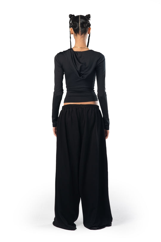 FULL SLEEVE DOLL TOP BLACK