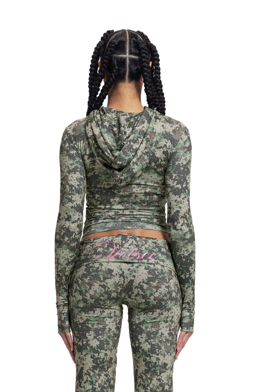 ARMY FOLDABLE PANTS PINK VOLSEE PRINT