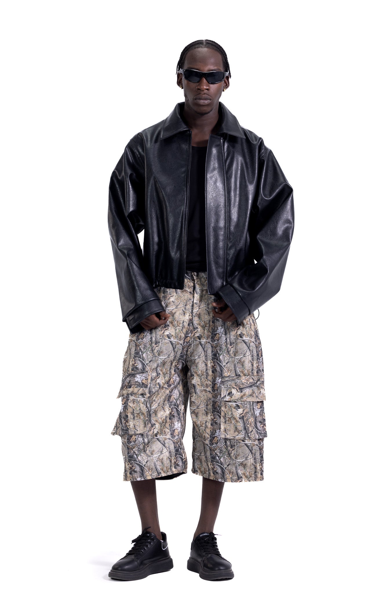 TREE CAMO OVERSIZED SHORTS