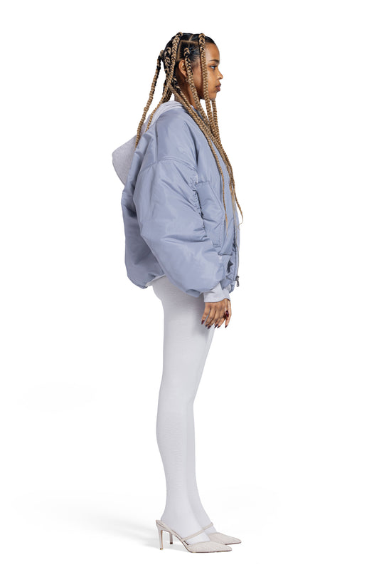 LIGHT GREY BOMBER JACKET