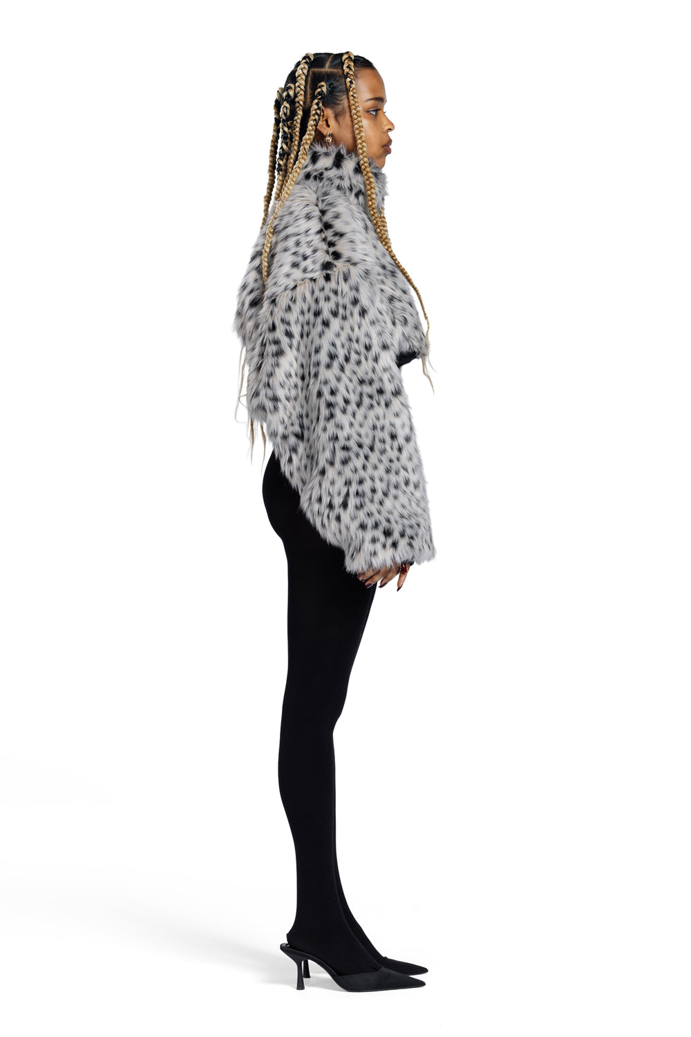 ASH FUR TIGH WAIST JACKET