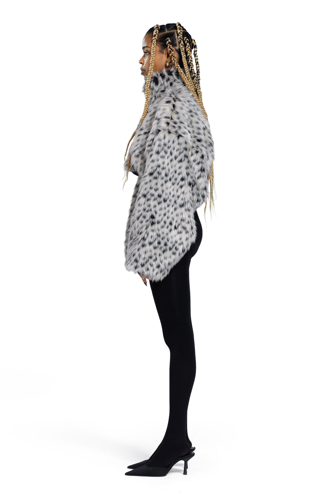 ASH FUR TIGH WAIST JACKET