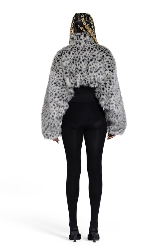 ASH FUR TIGH WAIST JACKET