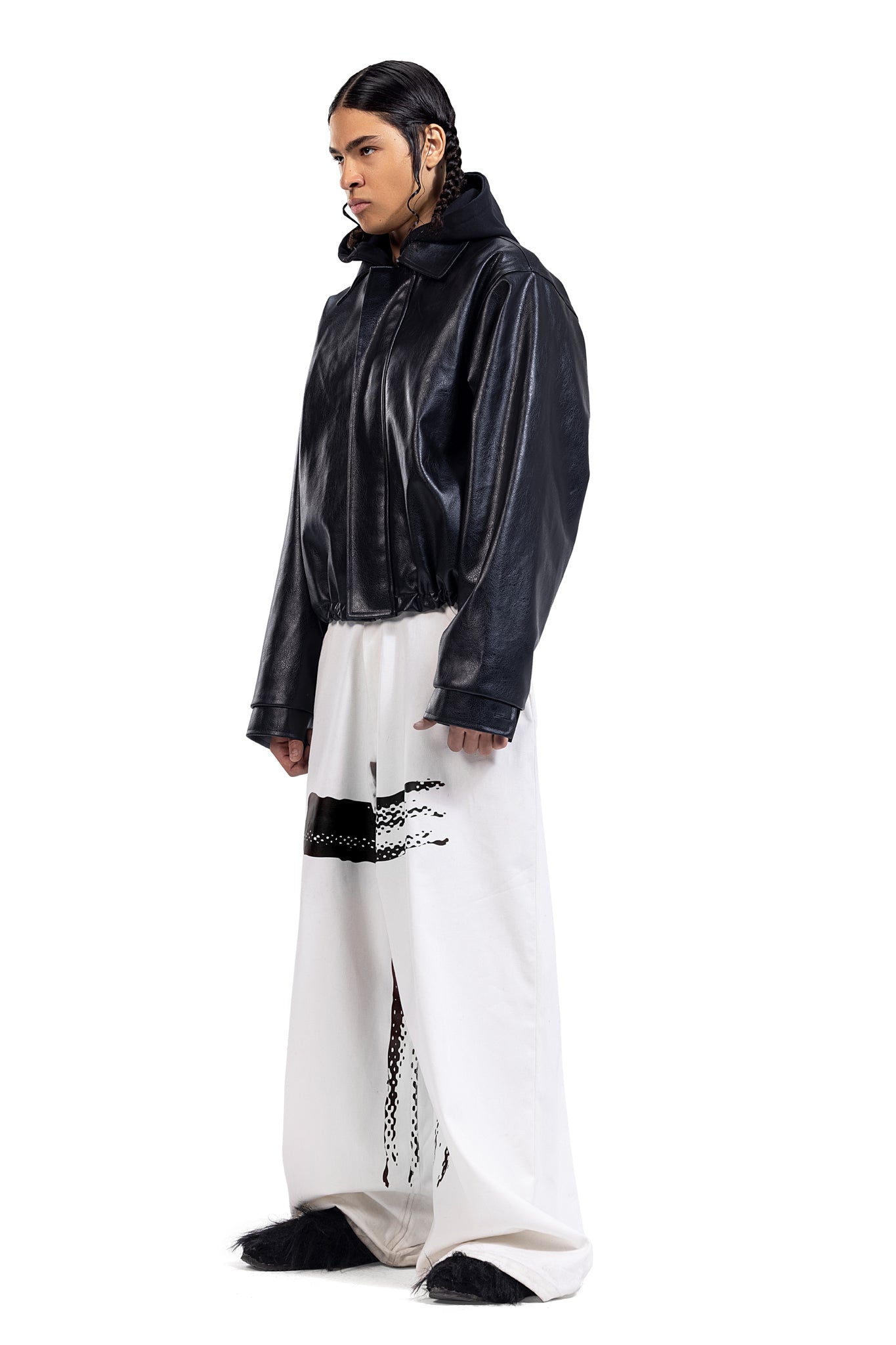 WASHED CROSS OVERSIZED PANTS