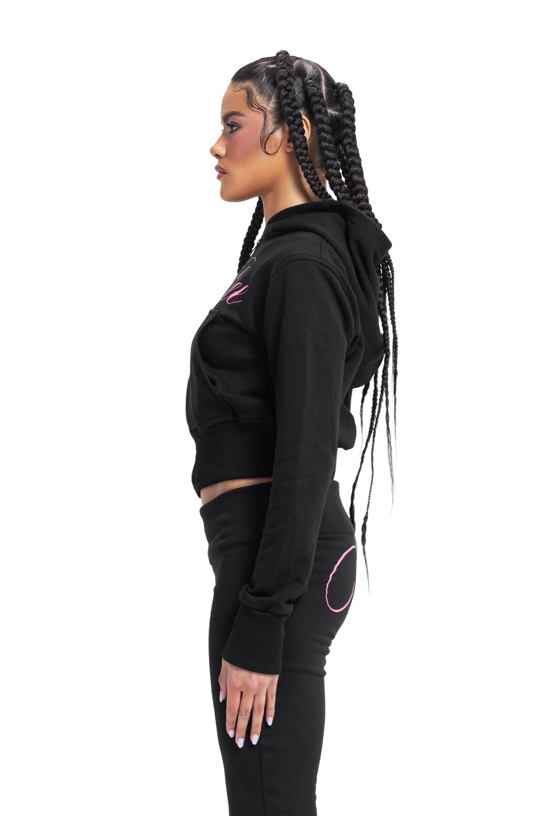 VOLSEE ZIP-UP HOODIE BLACK