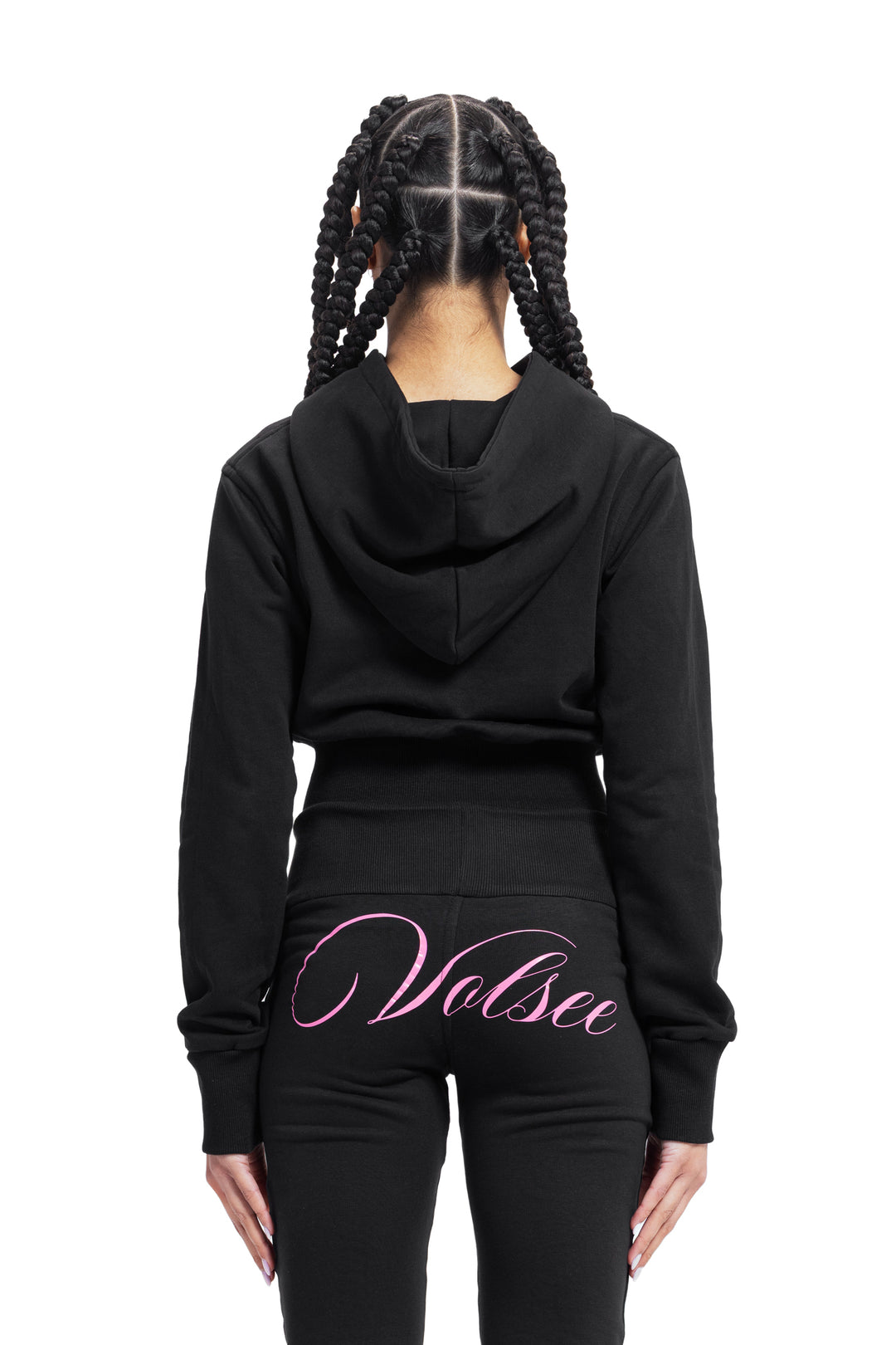 VOLSEE ZIP-UP HOODIE BLACK