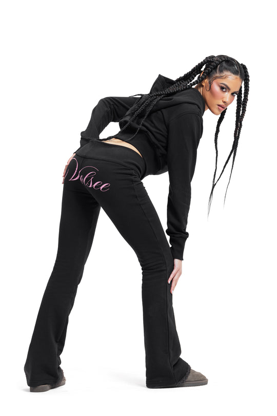 VOLSEE ZIP-UP HOODIE BLACK