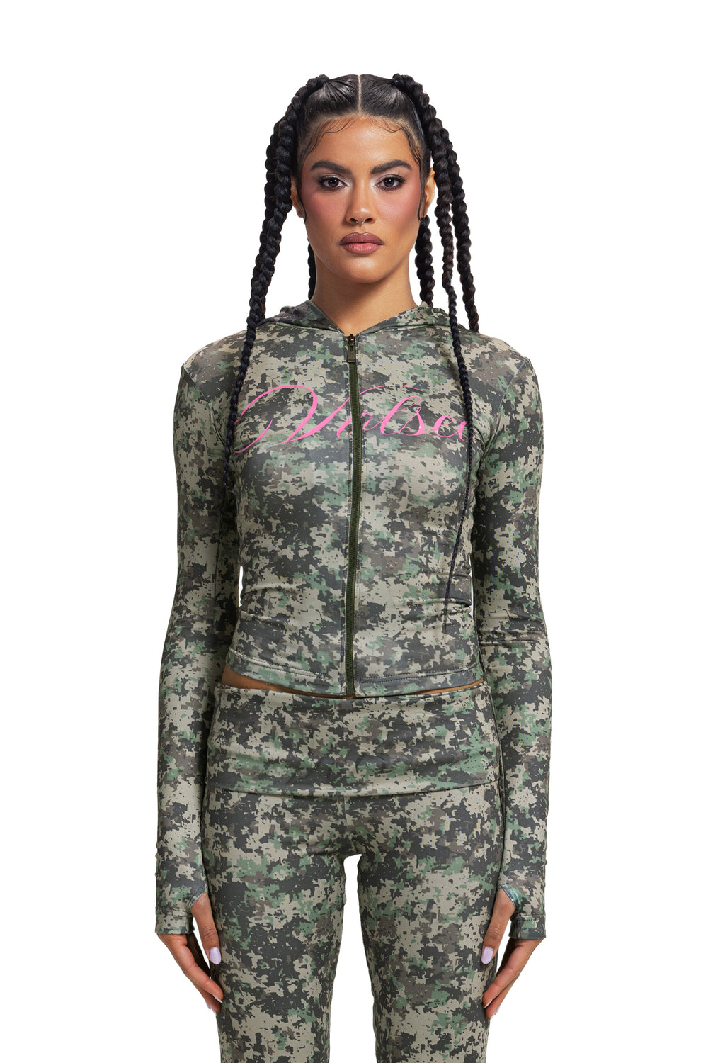 ARMY FOLDABLE PANTS PINK VOLSEE PRINT