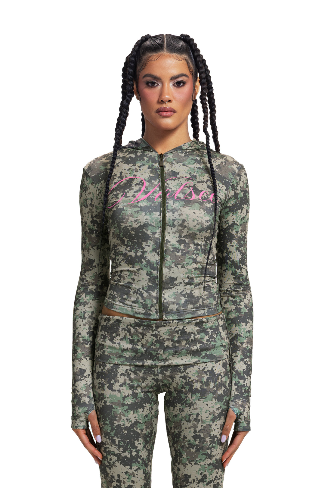 ARMY FOLDABLE PANTS PINK VOLSEE PRINT