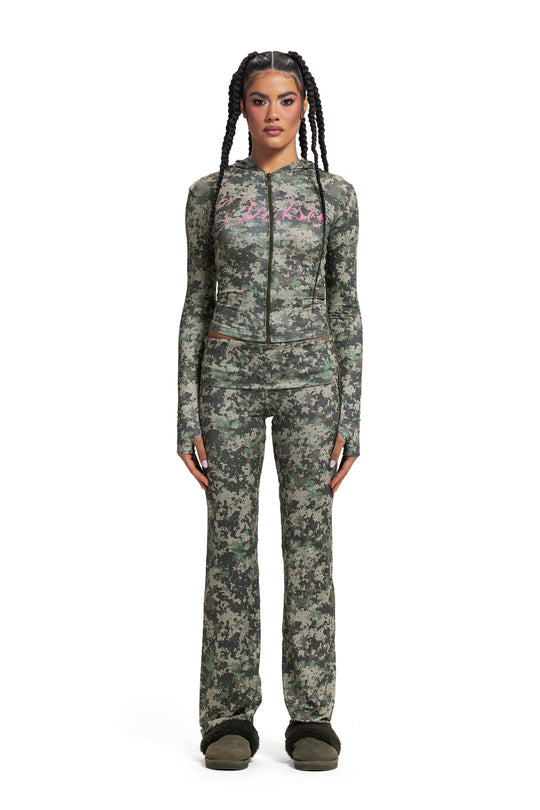 ARMY FOLDABLE PANTS PINK VOLSEE PRINT