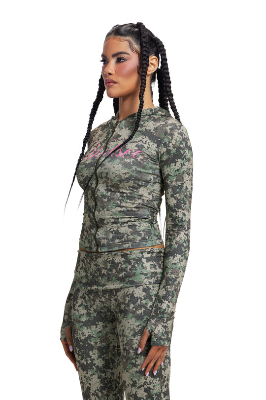 ARMY FOLDABLE PANTS PINK VOLSEE PRINT