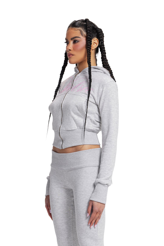 VOLSEE ZIP-UP HOODIE GREY