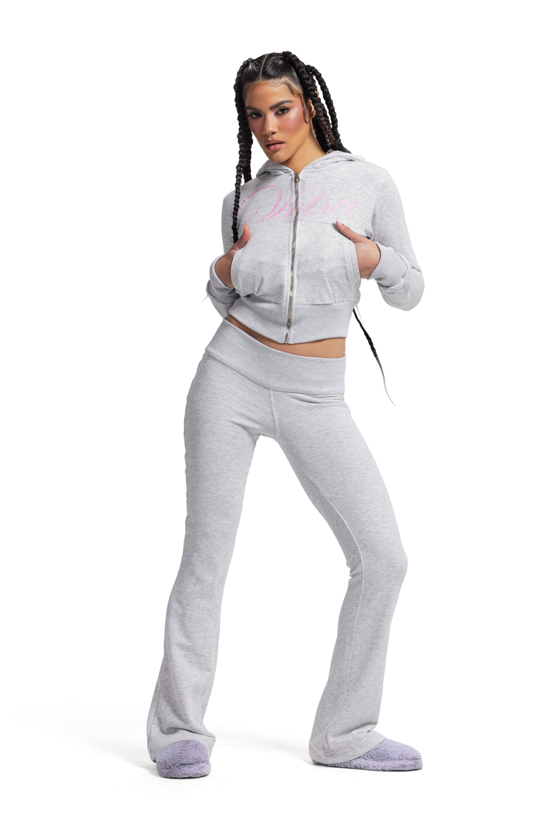 VOLSEE ZIP-UP HOODIE GREY