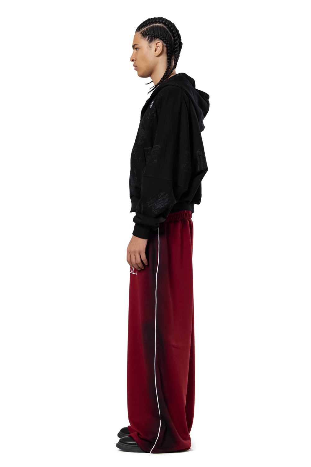 BURGUNDY YMREE SWEATPANTS